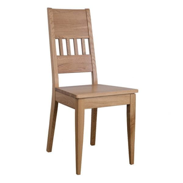 eoshop Drevená jedálenské stoličky KT374, dub (Farba dreva: Bielená)